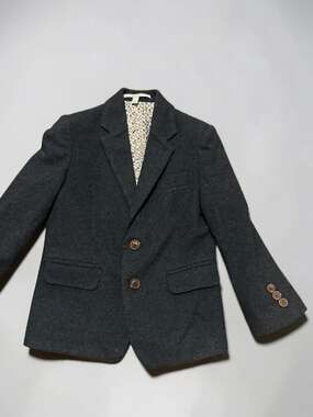 Class Club Dark Blue Wool Blend Blazer Jacket